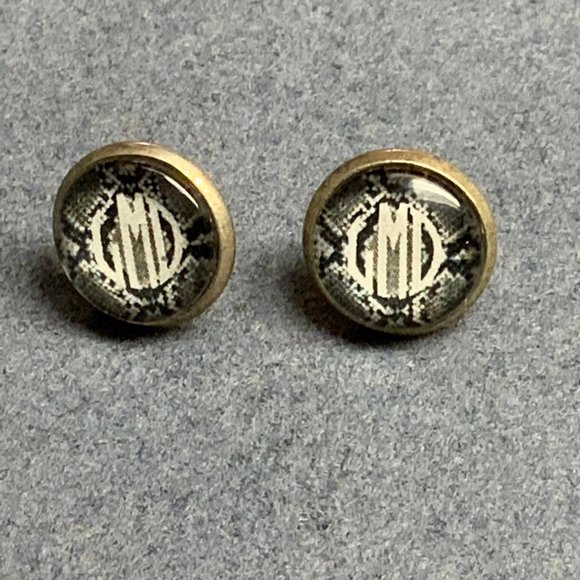 GMD GDM monogram snake Earrings - Picture 3 of 5